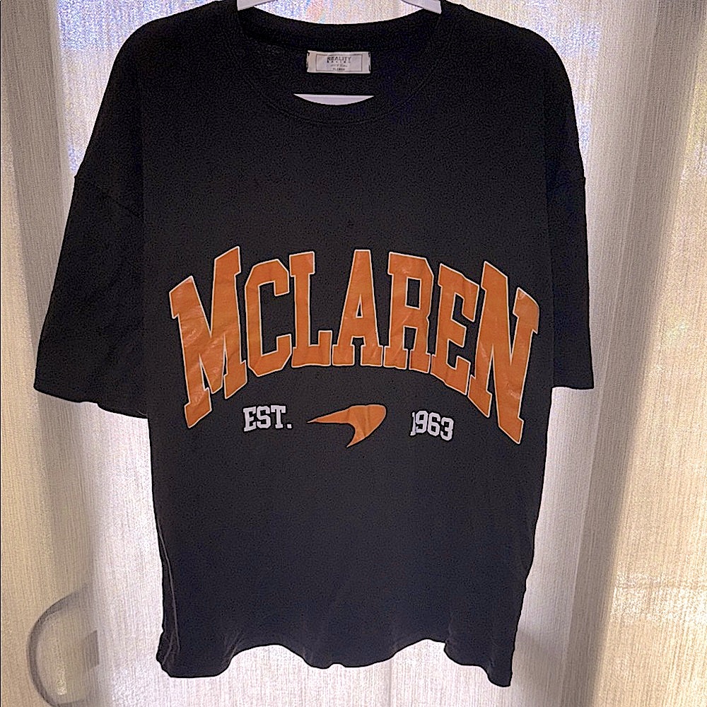 Black and Orange Men's Shirt
